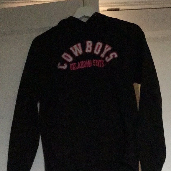 Black Oklahoma cowboys hoodie - Picture 2 of 2